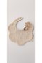 4-Piece Leopard-Beige 100% Cotton 8-Layer Muslin Baby Drool Bib and Shoulder Cover Set/Nickel Free Snap Fasteners - 4