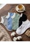 5 Pairs of Economical Teddy Bear Patterned Women's Booties Socks - 3