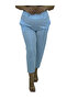 Plus Size Linen Mom High Waist Women's Pants - 5