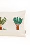Decorative Throw Pillow - Embroidered Quiet Garden Patterned Embroidered Throw Pillow - 5