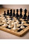 Wooden Chess Set 30X30 cm Chess Set Intelligence and Strategy Game for Children and Adults - 2
