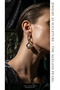 Bronze Earrings Authentic Jewelry Margazite Stone Pearl Model Vintage Women's Earrings - 4