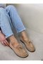 Beige Suede (Gavin) Lace Detail Women's Casual Shoes - 4