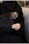 عباية شجون _ بقماش كريب فاخر بقصة نصف كلوش مع أكمام مطرزة فخمة - 3
