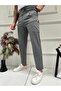 Men's Smoked Fabric Trousers, Relaxed Fit, Elastic Waist, Pockets - 2