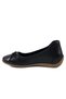 3410 Genuine Leather Casual Women's Shoes-Black - 3