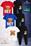 Children's Bear with Writing on His Back 3-Piece T-Shirt and Sweatpants Set