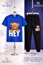 Children's Bear with Writing on His Back 3-Piece T-Shirt and Sweatpants Set - 3