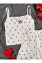 Women's Oslo Fabric Shorts Patterned Pajama Set - 2