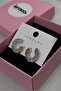Zircon Stone Steel Hoop Earrings – Antiallergic Premium Design