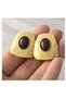 Xuping Brown Stone Steel Gold-Plated Earrings Non-Tarnish Vintage Anti-Allergic Vip Luxury Women's Earrings - 6