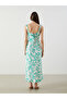 Nevavm Heart Collar Floral Dress with Difference - 4