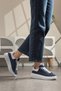 Sewn Women's Sports Shoes Suitable for Daily Use Sneaker with Laces White-Black-Blue-Silver-Gold-Yellow - 3
