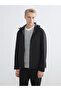 Black Standard Model Hooded Men's Waterproof Raincoat