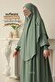 Hira Shaded Souffle Ferace Set Water Green - 6