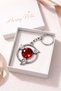 Naruto Sharingan Metal Keychain with Red Stone Unisex Anime Accessory - 3