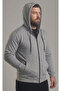 Zippered Hooded Jacket, 2 Thread Cotton Blend, Comfortable Fit with Kangaroo Pocket - 3