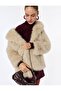 Faux Fur Coat Double-Breasted Long Sleeve - 2