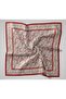 Twill Silk Scarf Baroque Green Beige 90X90 - 5