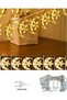 Crescent Star Curtain Led Light 2 Modes Warm White Decorative Lighting - 5