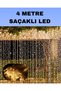 4 Meter Icicle Waterfall Led Curtain Light Yellow Lighting
