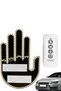 Hand Middle Finger Led Operated Car Interior Reflector Rear Window Hand Icon - 3