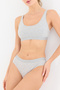 Touch Gray High Waist Slip Panties - 7