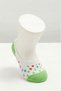 Baby Girl Ballerina Socks 2 Pairs (4 Pieces) Floral and Polka Dot Cotton Ballerina Socks 90% Cotton - 2
