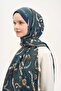 Urban Hours Liora Petrol Blue Mayda Shawl 190X70 - 3