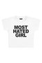 Most Hated Girl Printed Crop T-Shirt