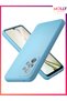 Baby Blue Liquid Inside Velvet Silicone Case for Samsung Galaxy A73