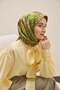 Twill Silk Scarf Serenit Coffee Green 90X90 - 3