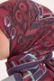 Viscose Velora Scarf Four Seasons Antique Motif Pattern Magenta 90X90 - 5