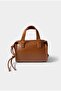 Mini Cylinder Form Multi-Compartment Hand and Shoulder Bag - 6
