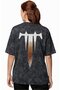 Design Trivium Rock Metal Music Band Back Printed Unisex Oversize Vintage Washed T-Shirt - 3