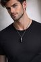 Minimal Claw Necklace Black – Unisex Modern Steel Necklace - 7