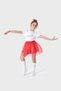 Girl's April 23Rd Costume - White Ataturk Signature T-Shirt and Red Tutu Skirt Set - 5