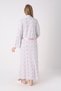 New Season Powder Shawl Collar Patterned Full Length Summer 100% Cotton Special Design Maternity Dressing Gown Nightgown Set - 7