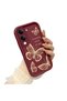 Vivo Y04/Y19/Y29S Compatible Claret Red Butterfly Silicone Case with Camera Protection, Shock Absorbing, Comfortable Grip - 2