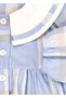 Organic Cotton Blue Plaid Spring Baby Girl Dress - 3
