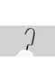 Wooden (Black Nickel Hook) Latch Shirt and Skirt Hanger White Color 12 Pieces - 4