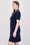 Women Embroidered Logo Mini Dress, Dark Navy - 2