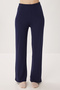 Buttoned Ribbed Knitted Cardigan Pajama Set Lrn0016 Dark Blue - 5