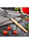 DC3170 Silicone Spoon with Wooden Handle, Black/Brown - 4