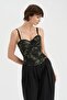 Women's Camouflage Fabric Design Crop Corset - 5