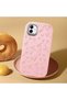 Samsung Galaxy M13 5G/A04 Compatible Anti-Shock Camera Protected Patterned Printed Pink Silicone Case - 3