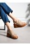 Portis Mink Genuine Leather Women's Sandals