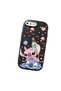 Black Silicone Patterned Case with Shock Absorbing Camera Protection Compatible with iPhone 7 Plus/8 Plus - 3