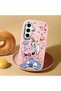 Pink Silicone Patterned Case with Shock Absorbing Camera Protection Compatible with Samsung Galaxy S24 Fe - 2