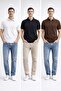 Men's 3-Piece Polo Collar T-Shirt Set |   Lakost Fabric Comfortable Fit Premium Casual Elegance - 2
